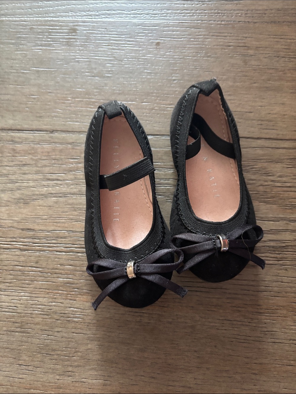 Kelly & Katie Black Bow Mary Jane Flats for Kids